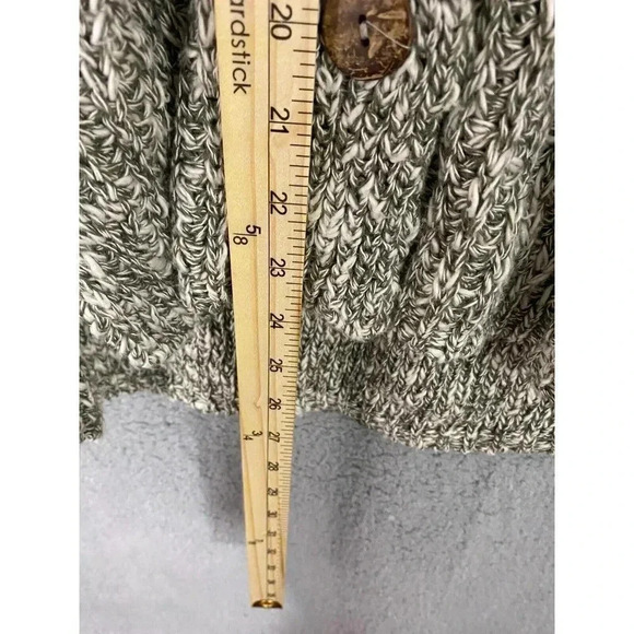 Angel Of The North Anthropologie Cardigan Sweater Womens small petite Italy Gray - Picture 5 of 6